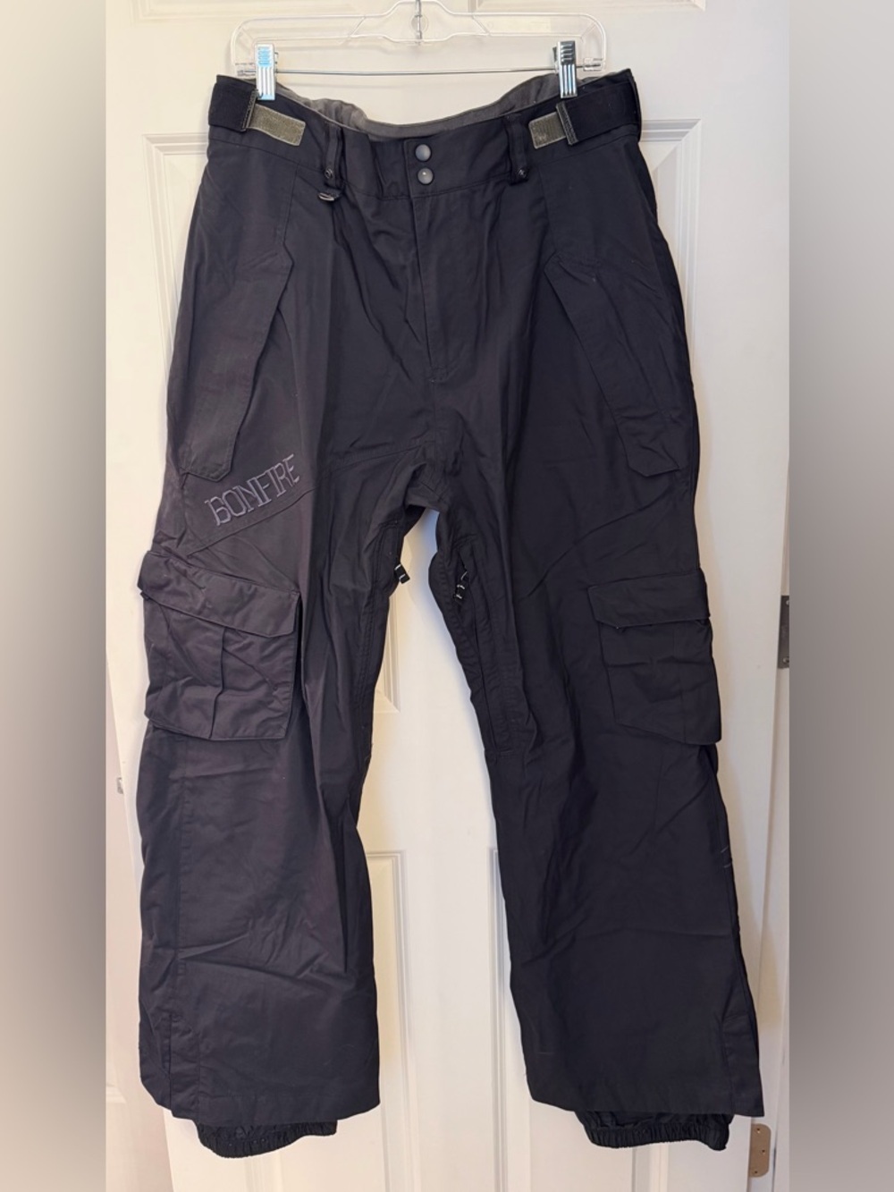 Bonfire Men’s Snowboarding Pants, Black, Large